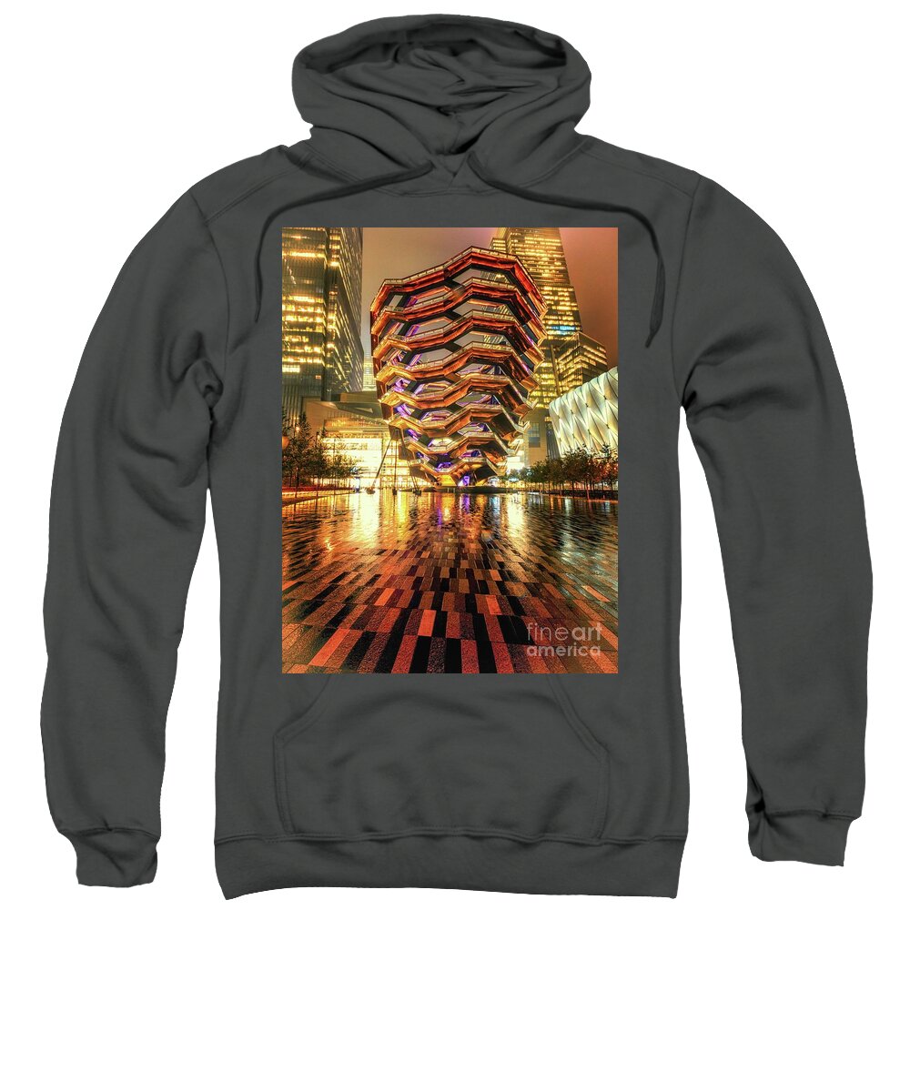 New York Sweatshirt featuring the photograph Vessel At Hudson Yards by Lev Kaytsner