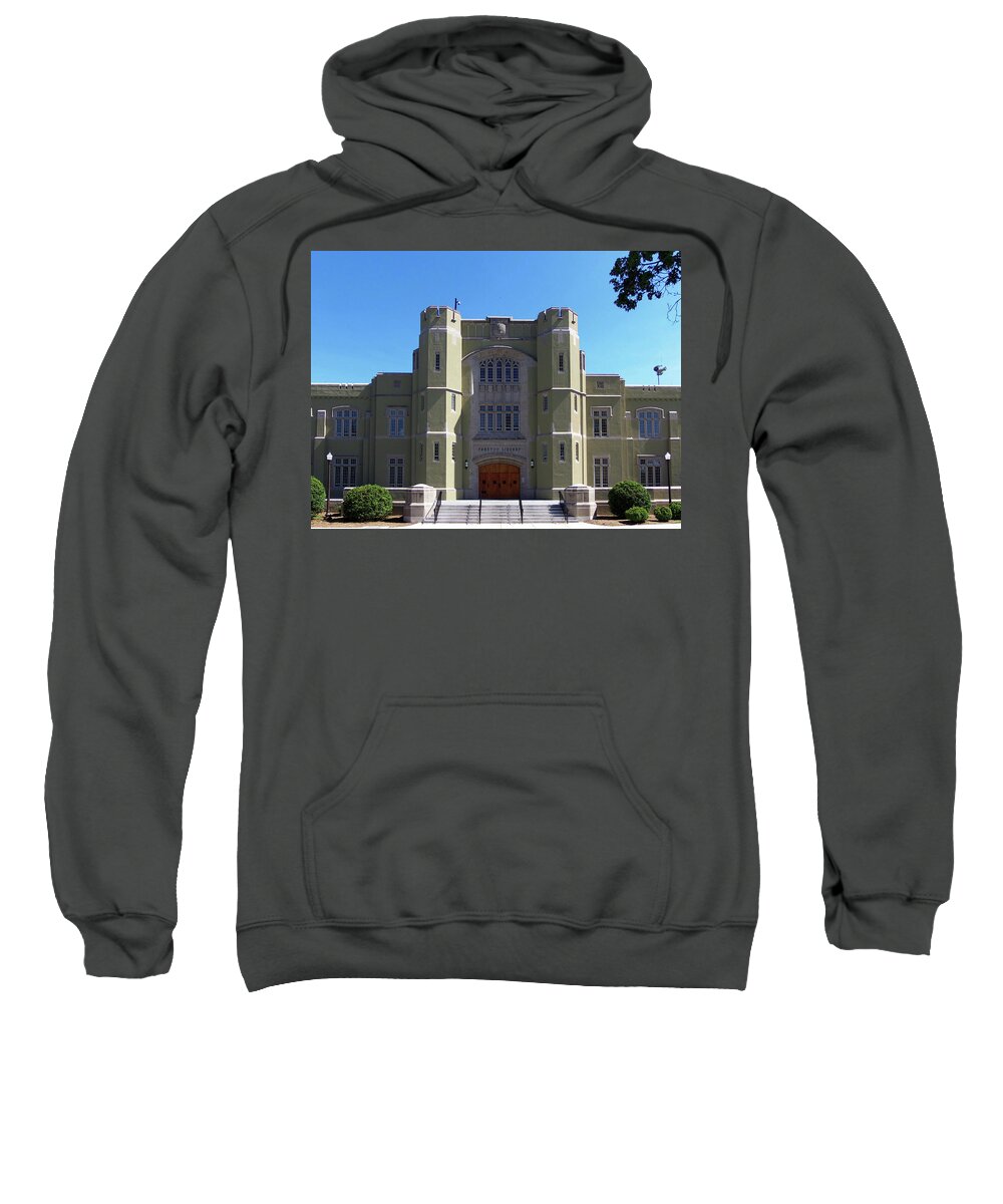 Lexington Sweatshirt featuring the photograph VMI Preston Library by Deb Beausoleil