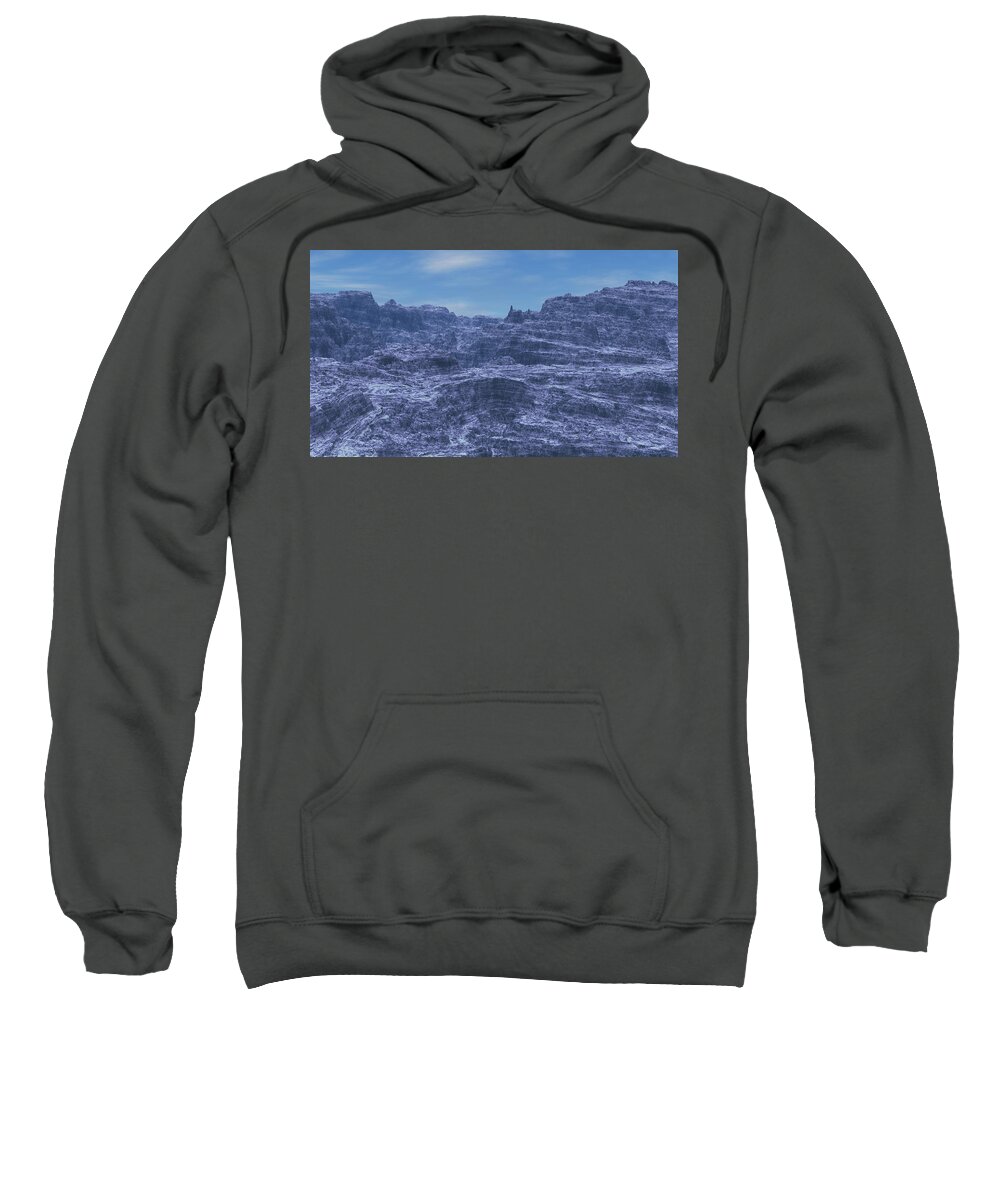 Stratified Sweatshirt featuring the digital art Warped Planet by Bernie Sirelson