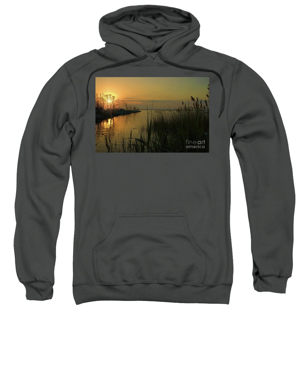 Sunrise Sweatshirt featuring the photograph Water Reflections by Diana Mary Sharpton