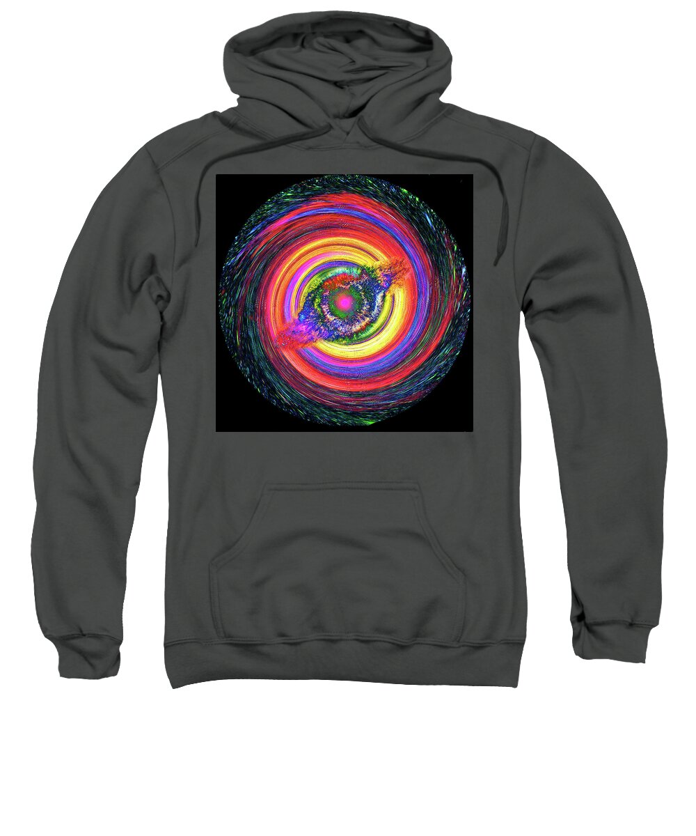 Whirlpool Sweatshirt featuring the digital art Whirlpool Swirl by Peter Pauer