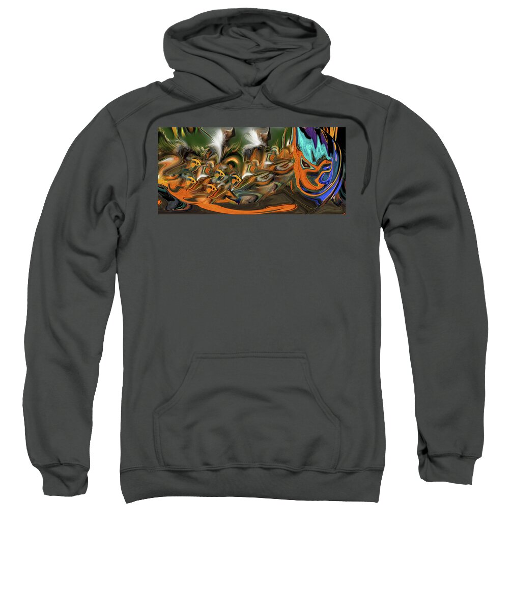 Flowing Sweatshirt featuring the photograph Wild Creatures Inhabiting My Mind by Wayne King