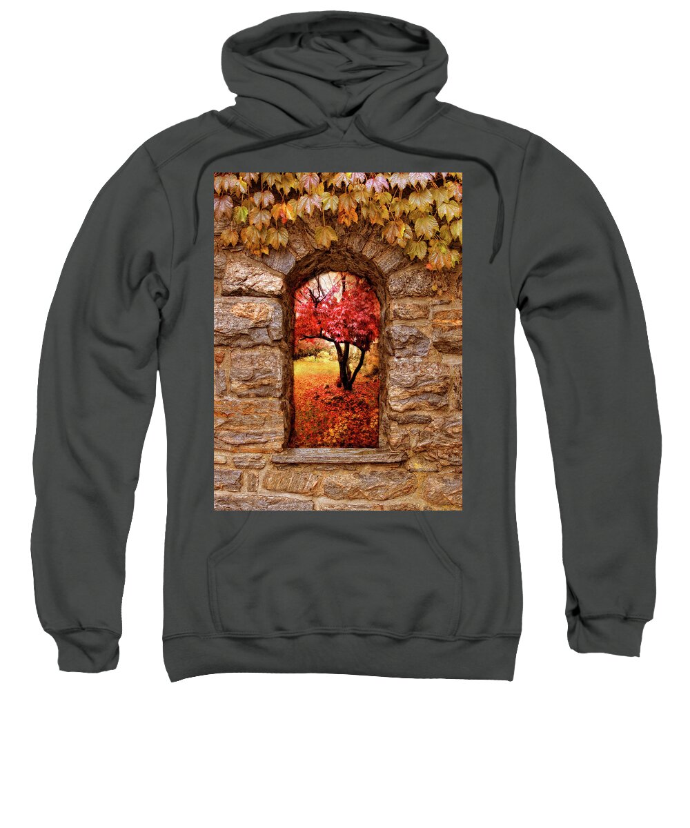 Nature Sweatshirt featuring the photograph Window to Autumn by Jessica Jenney