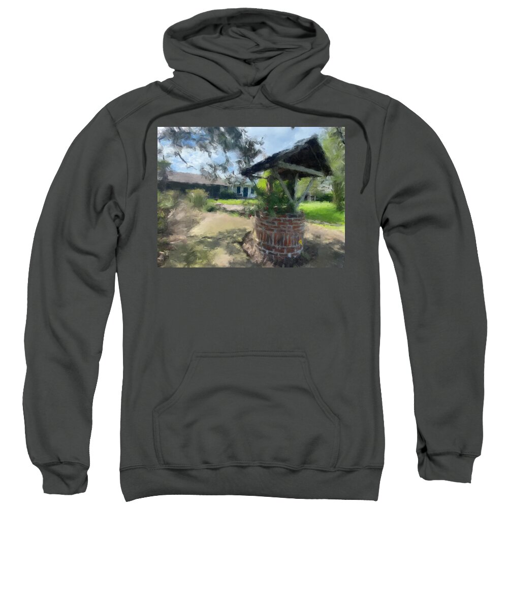 Landscape Sweatshirt featuring the painting Wishing Well by Gary Arnold