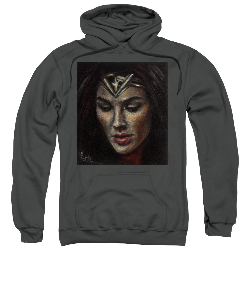 Wonder Woman Adult Pull-Over Hoodie by Marguerite Anderson - Fine Art  America