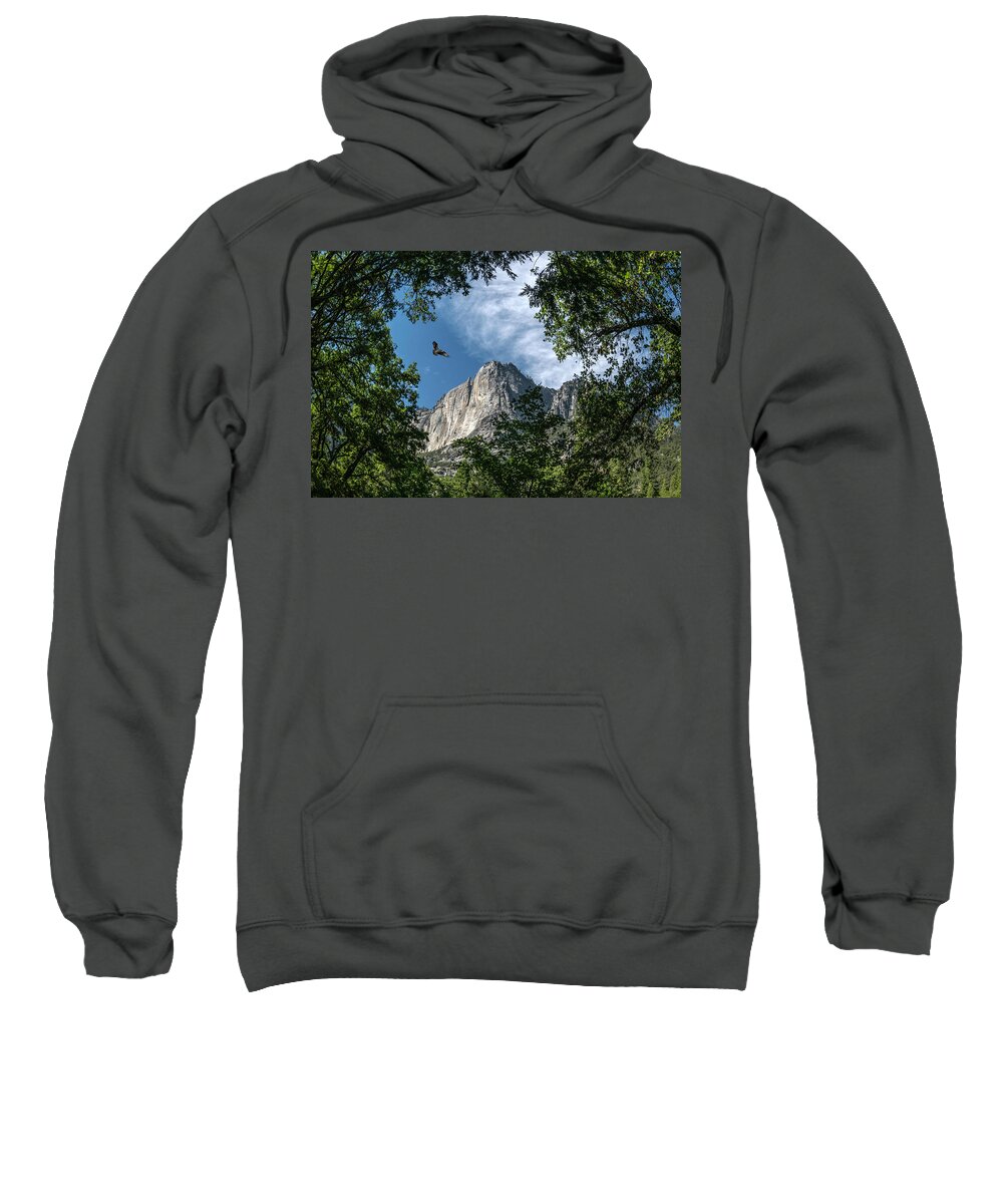 Landscape Sweatshirt featuring the photograph Yosemite Osprey by Romeo Victor
