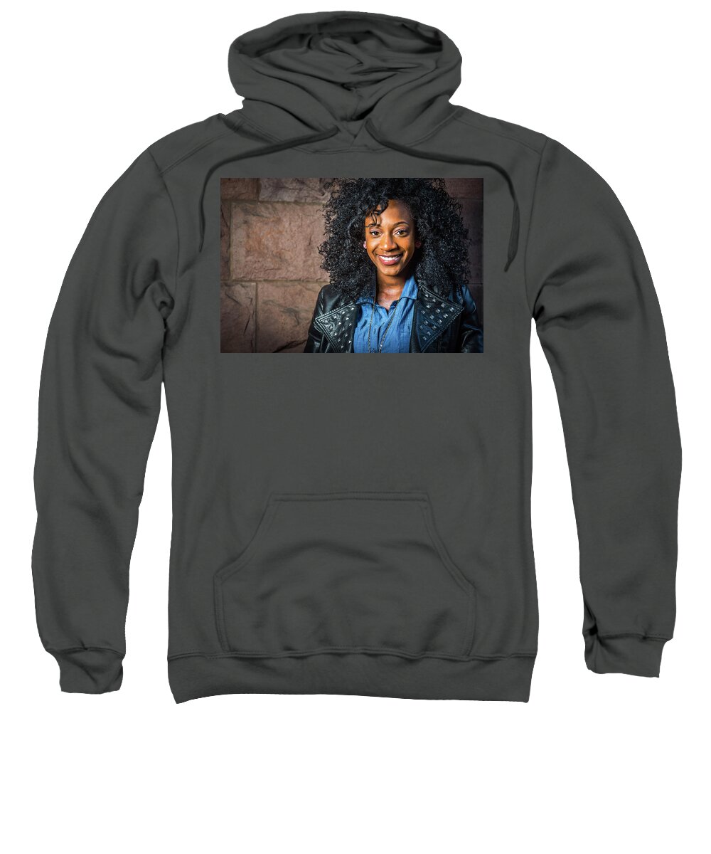 Young Sweatshirt featuring the photograph Young Girl by Alexander Image