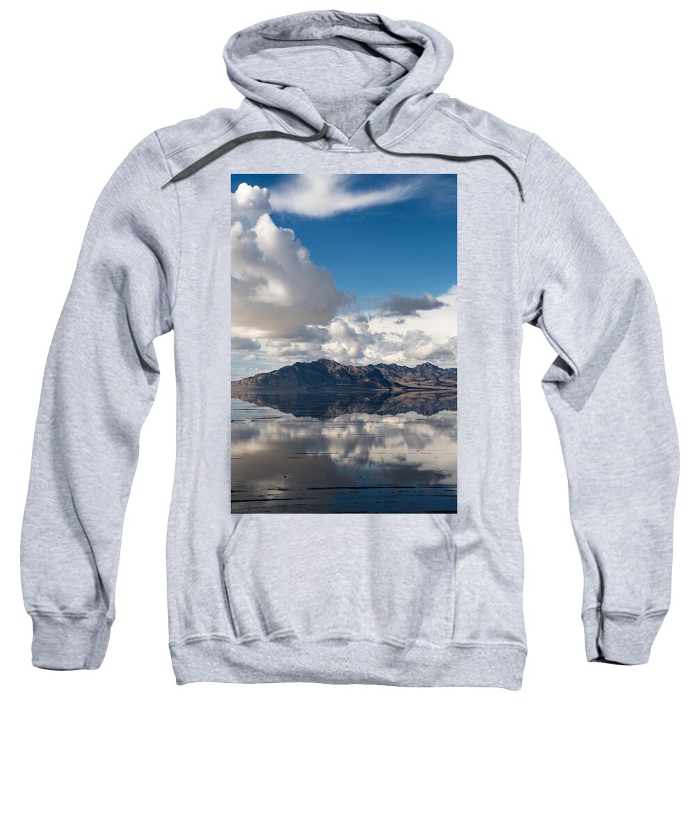 America Sweatshirt featuring the photograph Bonneville Salt Flats #1 by Sue Leonard