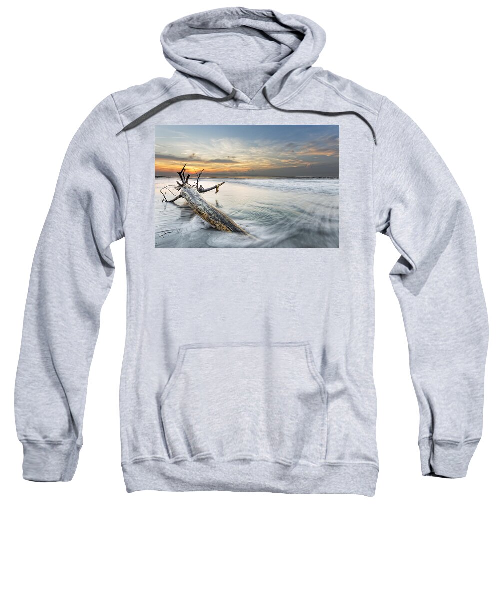 Abstract Sweatshirt featuring the photograph Bough in Ocean #1 by Peter Lakomy