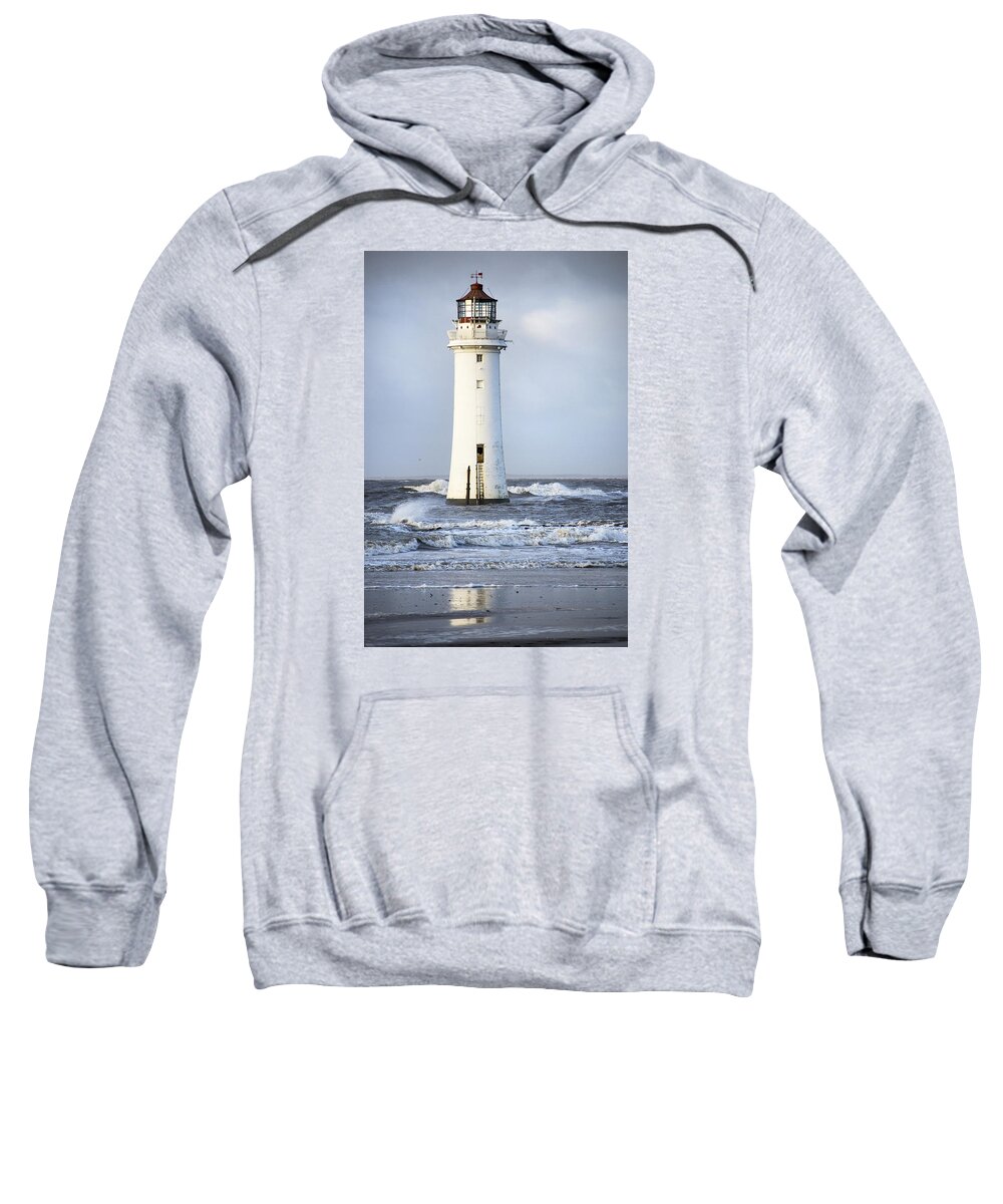 Storm Sweatshirt featuring the photograph Fort Perch Lighthouse by Spikey Mouse Photography