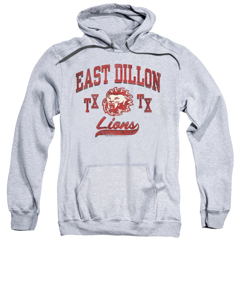  Sweatshirt featuring the digital art Friday Night Lights - Athletic Lions by Brand A