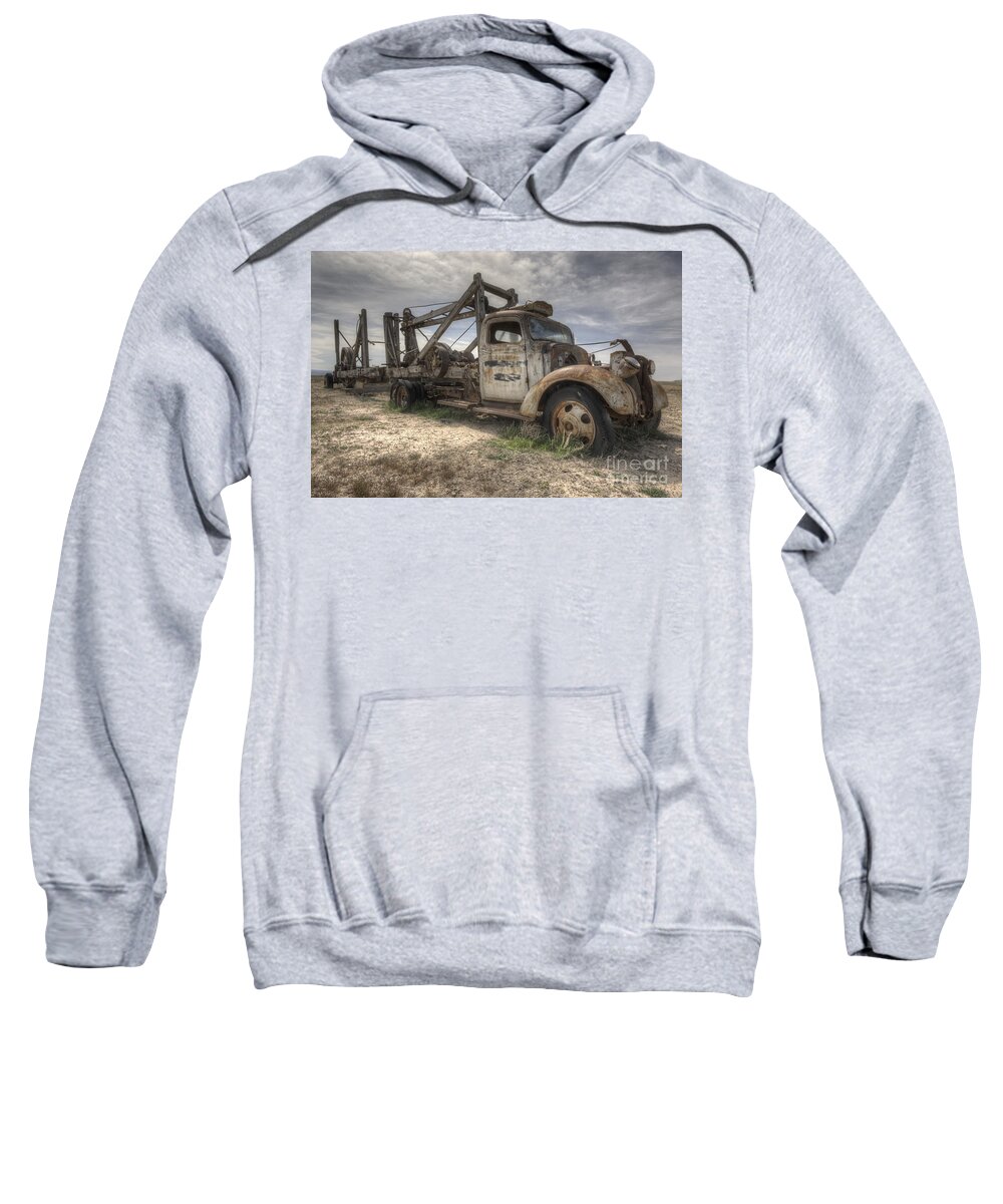 Old Sweatshirt featuring the photograph Old Truck #1 by Angela Moyer