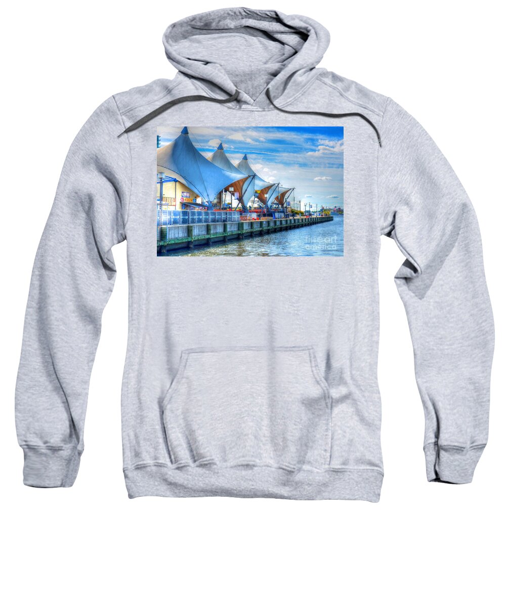 Pier Sweatshirt featuring the photograph Pier 6 by Debbi Granruth
