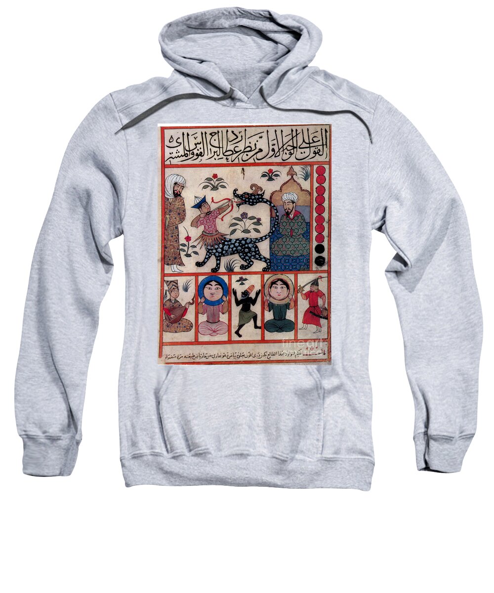 History Sweatshirt featuring the photograph Sagittarius, Islamic Astrology, 1250 #1 by Photo Researchers