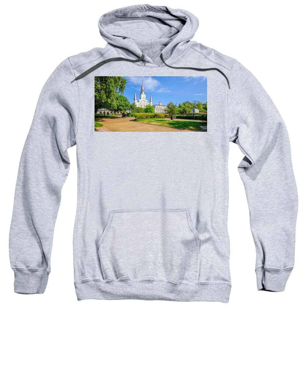 Architecture Sweatshirt featuring the photograph Saint Louis Cathedral #1 by Raul Rodriguez