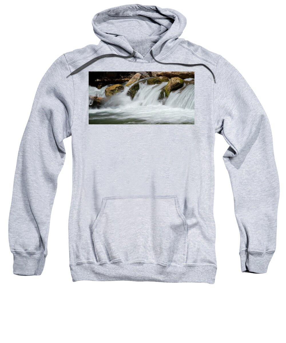Waterfall Sweatshirt featuring the photograph Waterfall - Zion National Park #1 by Natalie Rotman Cote