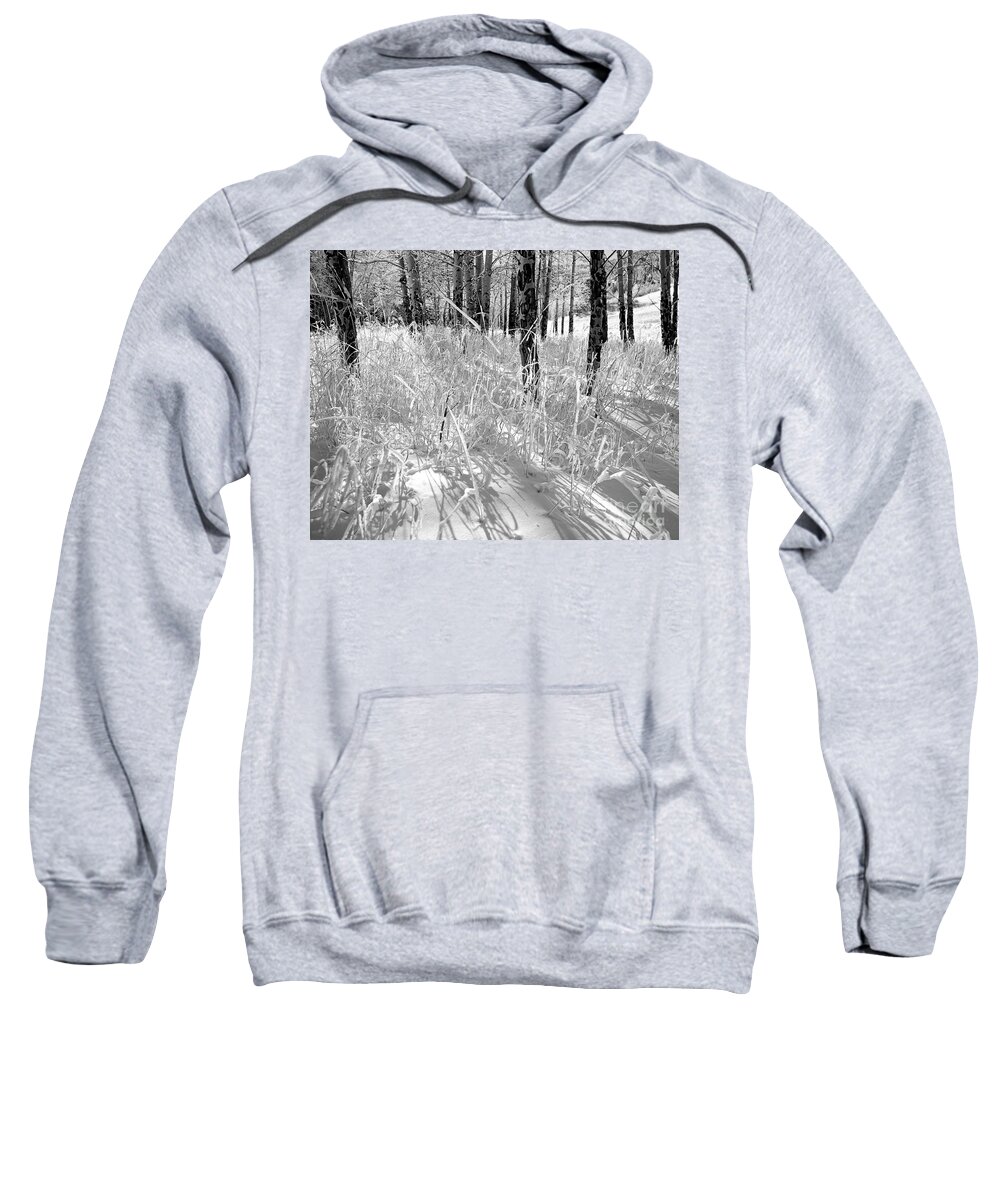 Snow Scene. Mountain Snow Sweatshirt featuring the photograph White Mountain by Jim Garrison