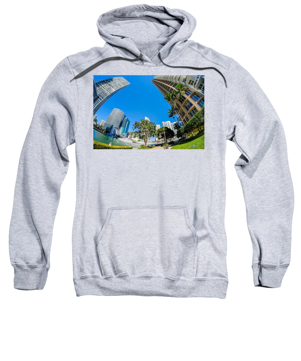 Architecture Sweatshirt featuring the photograph Downtown Miami #10 by Raul Rodriguez