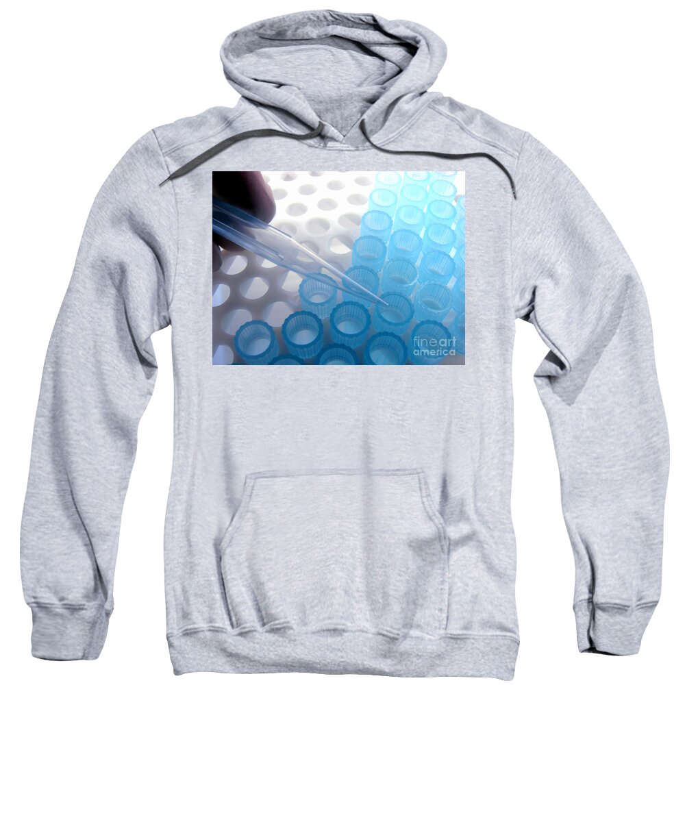 Lab Sweatshirt featuring the photograph Laboratory Equipment in Science Research Lab #12 by Science Research Lab