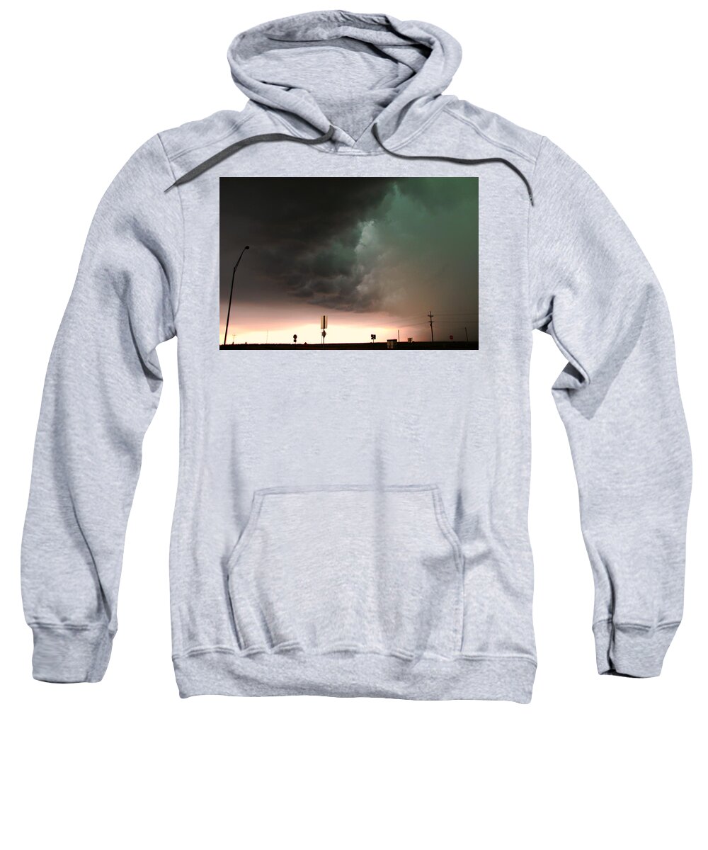 Stormscape Sweatshirt featuring the photograph Nebraska Panhandle Supercells #15 by NebraskaSC