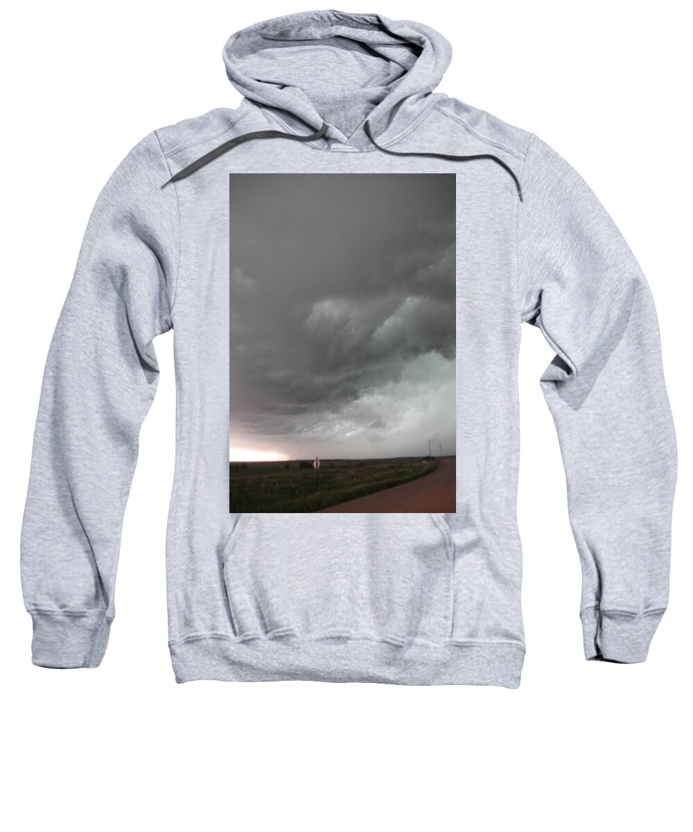 Stormscape Sweatshirt featuring the photograph Nebraska Panhandle Supercells #52 by NebraskaSC