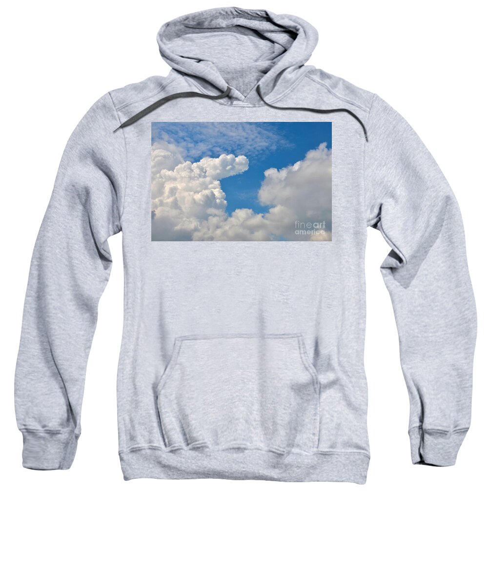 Abstract Sweatshirt featuring the photograph Clouds in the sky by Imran Ahmed
