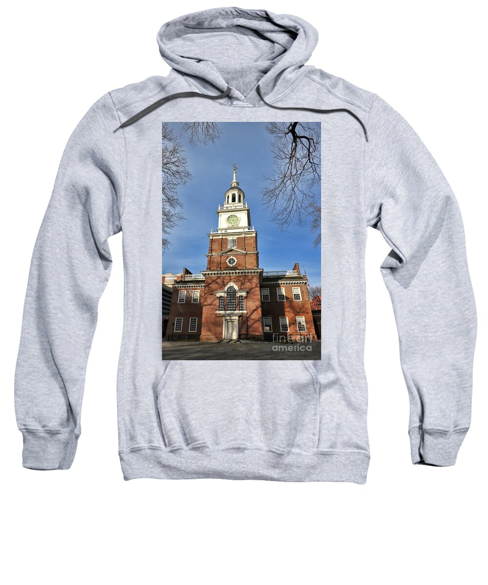 Philadelphia Sweatshirt featuring the photograph Independence Hall in Philadelphia #2 by Olivier Le Queinec