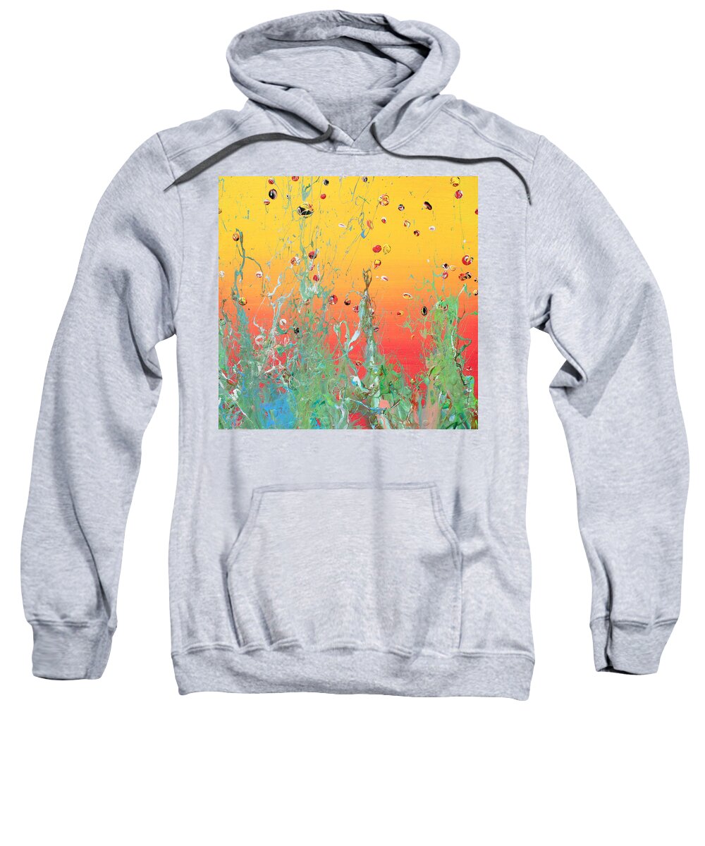 Acrylic Sweatshirt featuring the painting Paint Number Ninteen diptych #1 by Ric Bascobert
