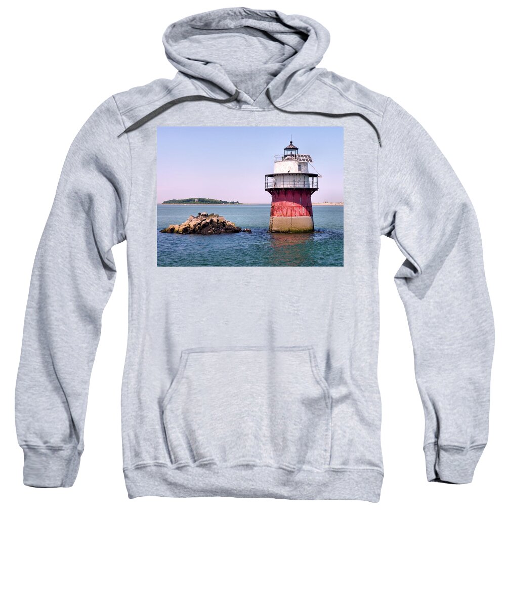 Lighthouses Sweatshirt featuring the photograph Bug Light by Janice Drew