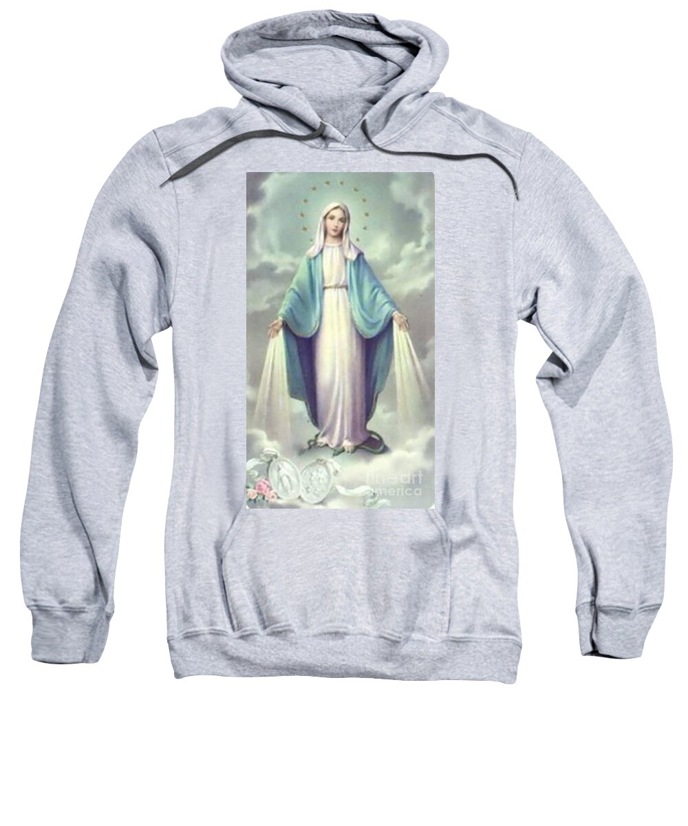 Bosnia Sweatshirt featuring the photograph Madonna Mejugorie #4 by Archangelus Gallery
