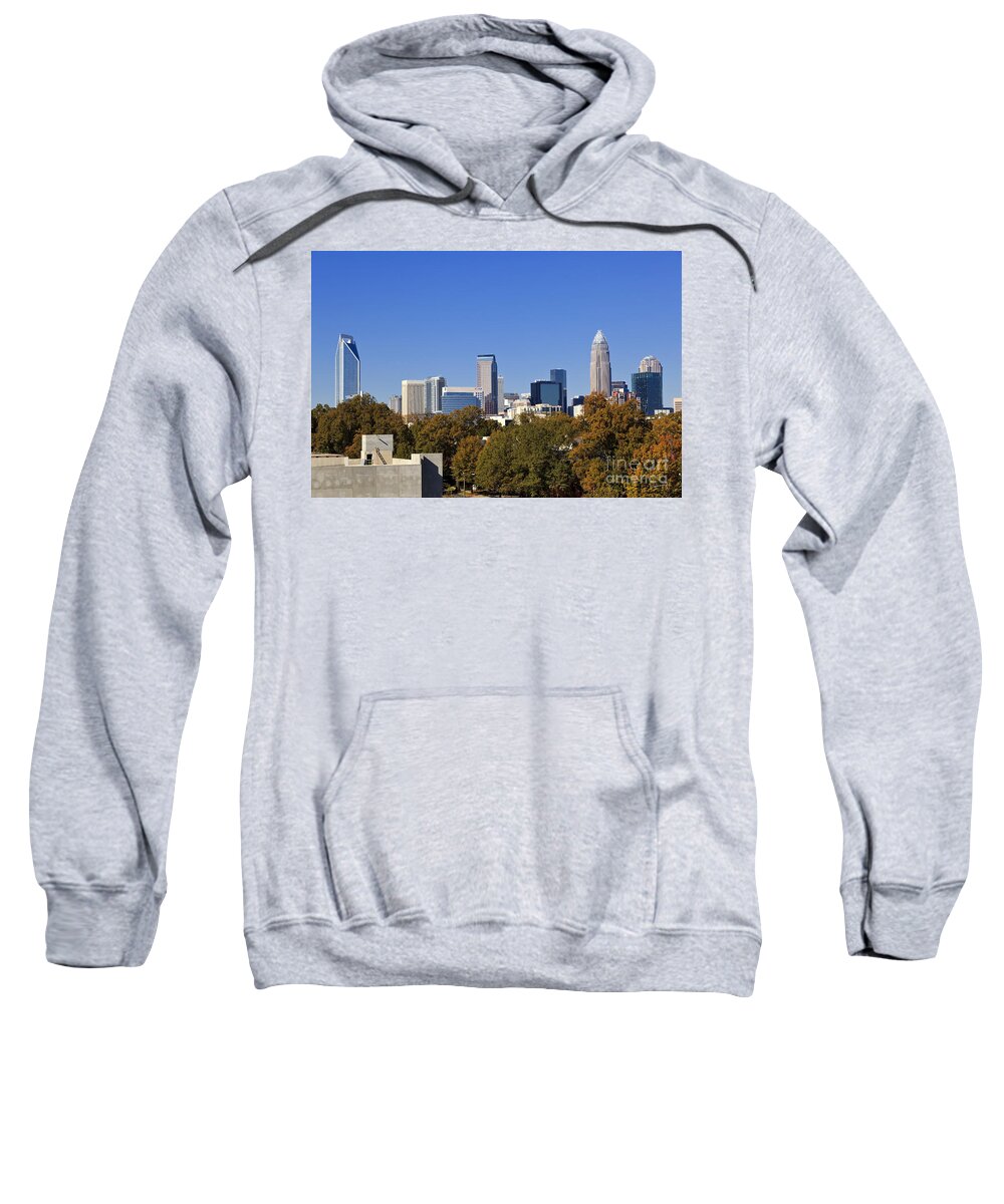 Skyline Sweatshirt featuring the photograph Charlotte Skyline #6 by Jill Lang