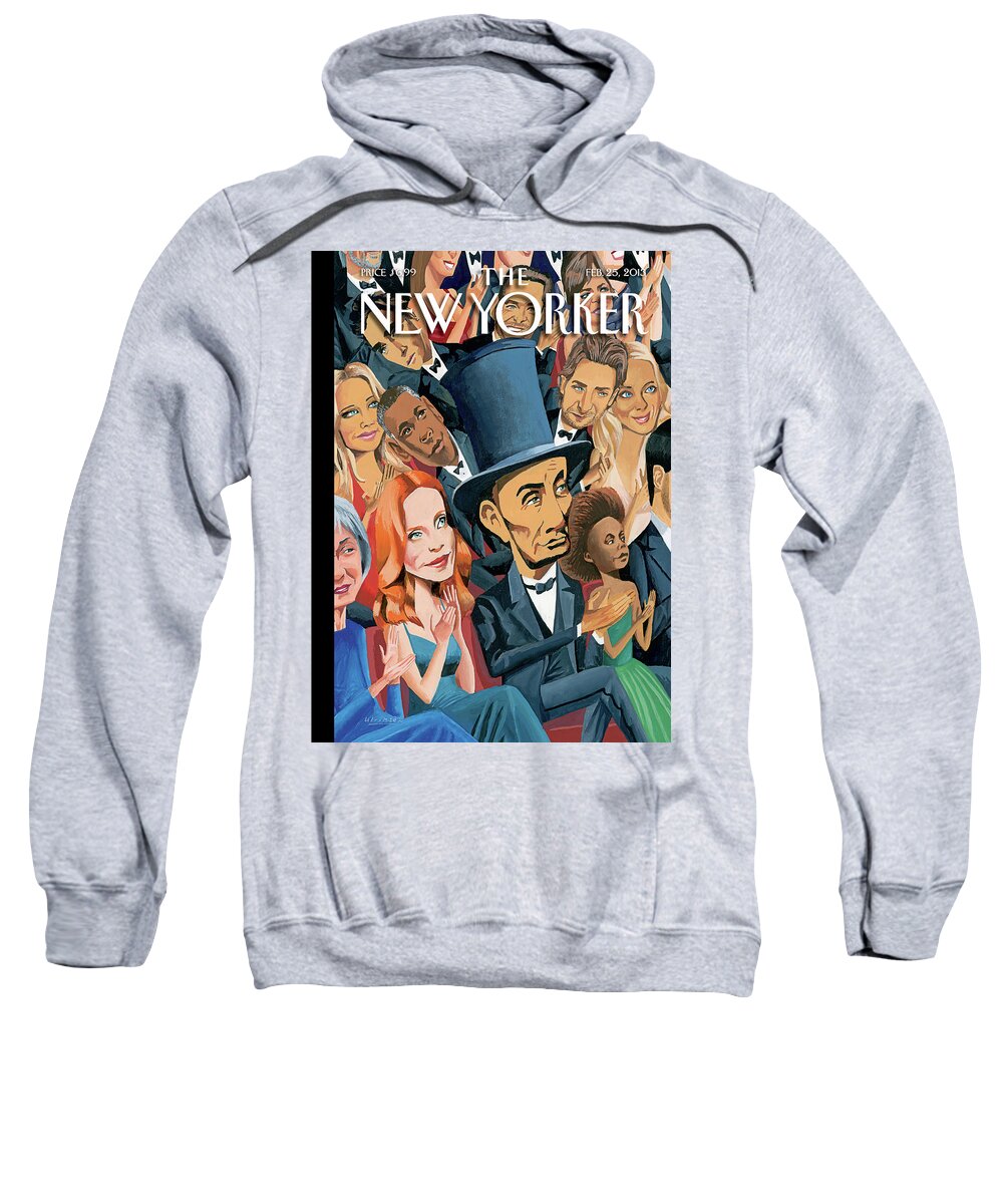 Oscars Sweatshirt featuring the painting Star-Studded Evening by Mark Ulriksen