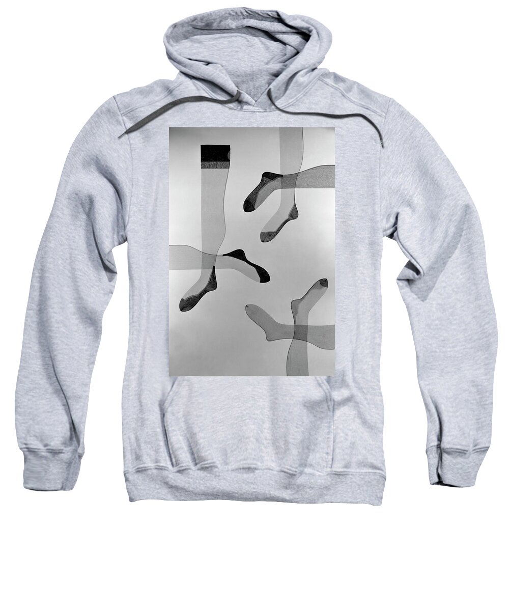 Accessories Sweatshirt featuring the photograph A Collage Of Stockings by Herbert Matter