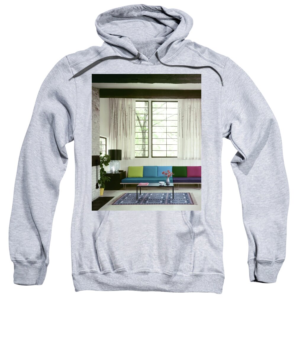 Wolfgang Fyler Sweatshirt featuring the photograph A Colourful Living Room by Wiliam Grigsby