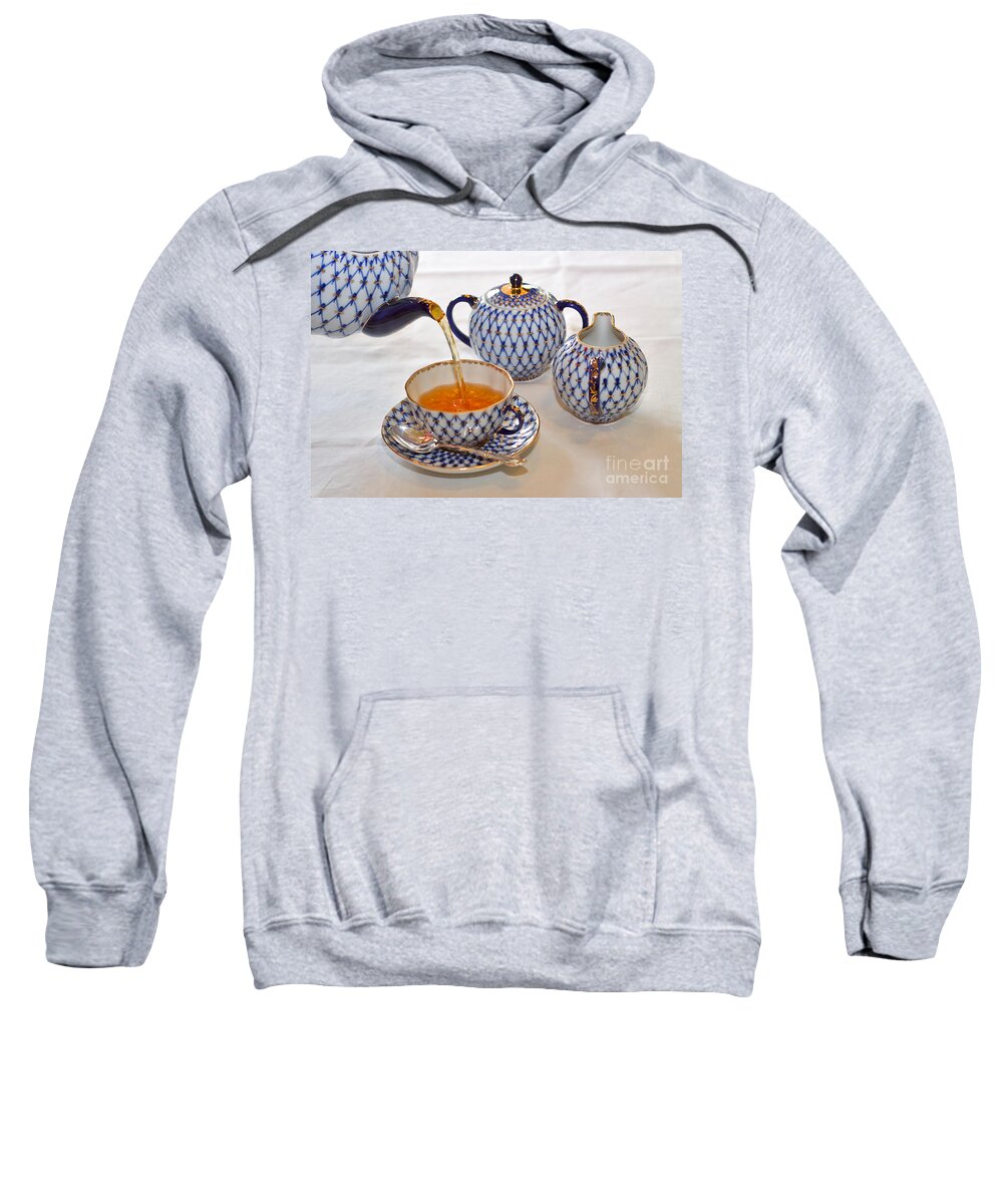 Tea Sweatshirt featuring the photograph A Cup of Tea by Louise Heusinkveld