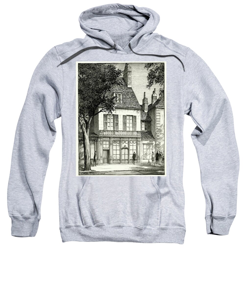 Architecture Sweatshirt featuring the digital art A Facade Of A Store by Chester B. Price