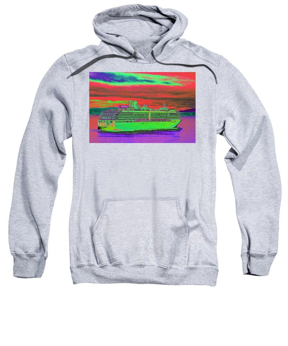 Holland America Sweatshirt featuring the photograph A More Colorful HAL by Richard Henne