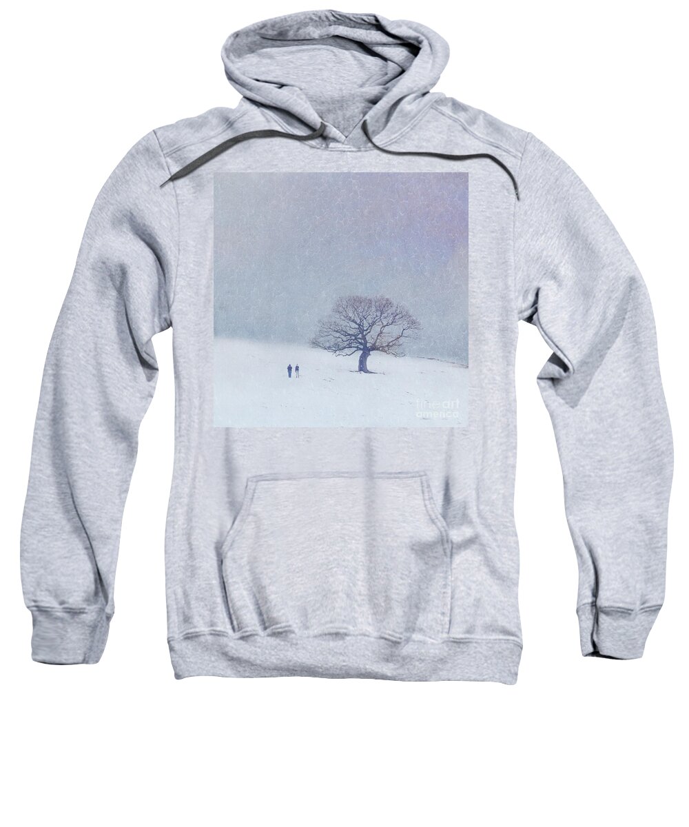 Tree Sweatshirt featuring the photograph A walk in the snow by Lyn Randle
