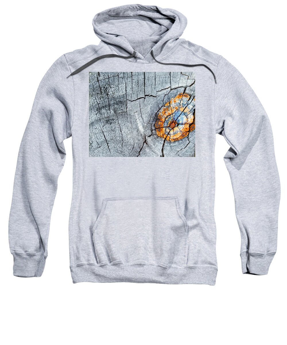 Duane Mccullough Sweatshirt featuring the photograph Abstract Woodgrain Upclose 6 by Duane McCullough