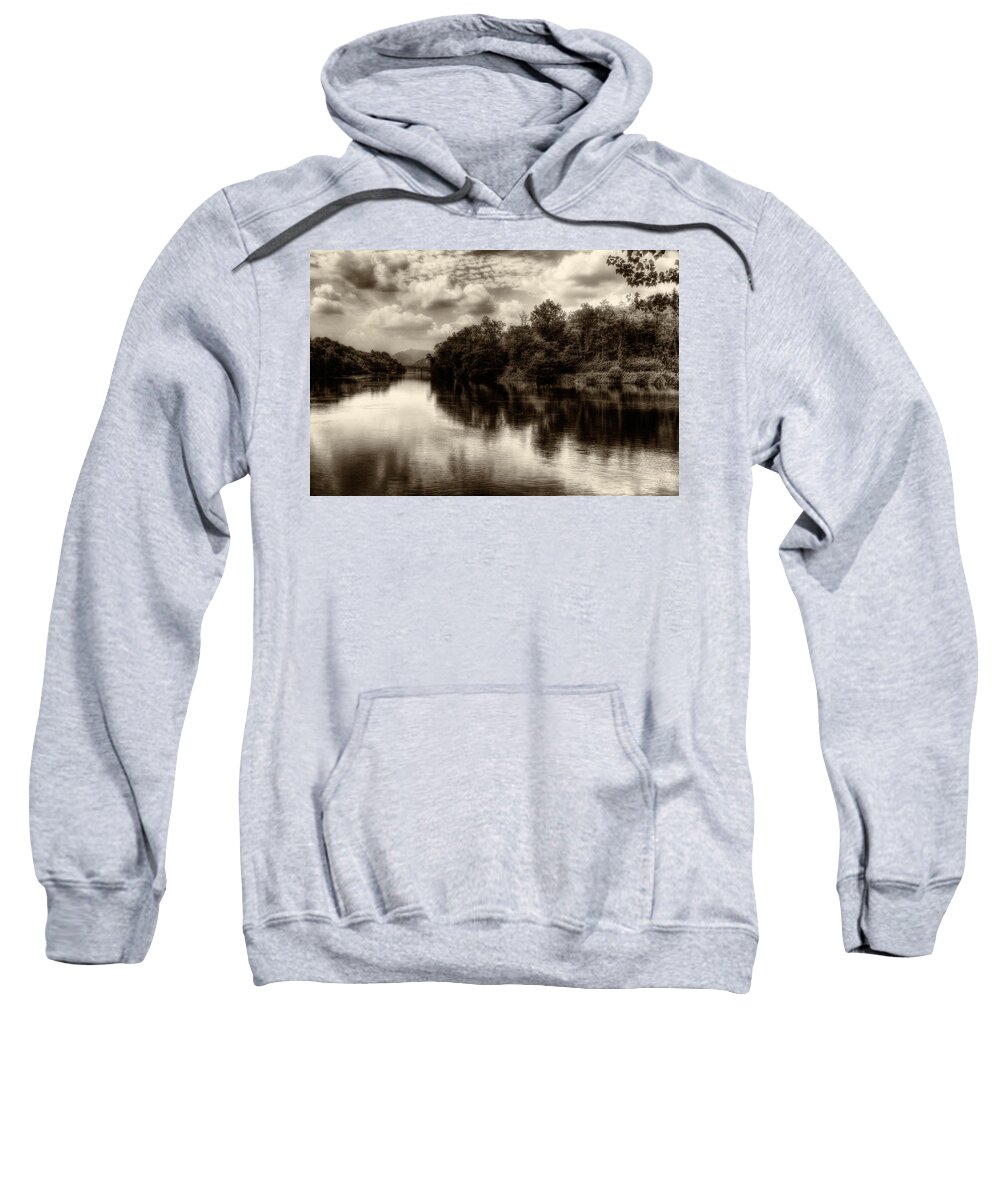 Adda Sweatshirt featuring the photograph Adda River 2 by Roberto Pagani
