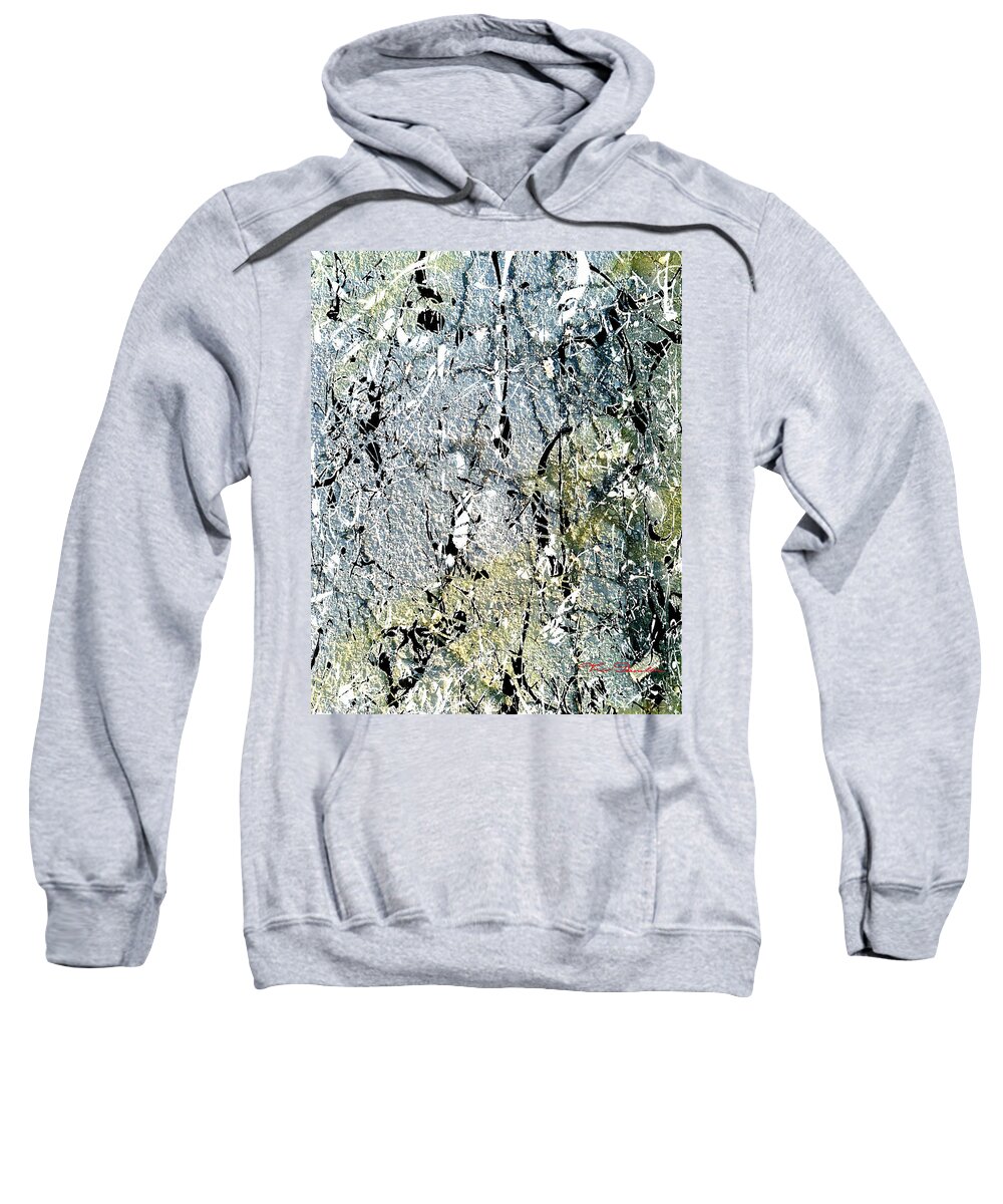 Theo Danella Sweatshirt featuring the painting Ap 3 by Theo Danella