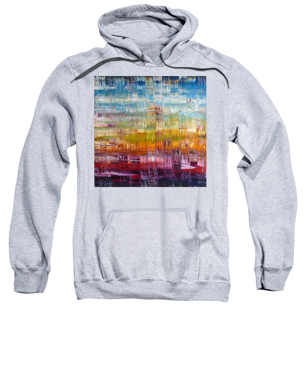 Derek Kaplan Art Sweatshirt featuring the painting As Days Go By by Derek Kaplan
