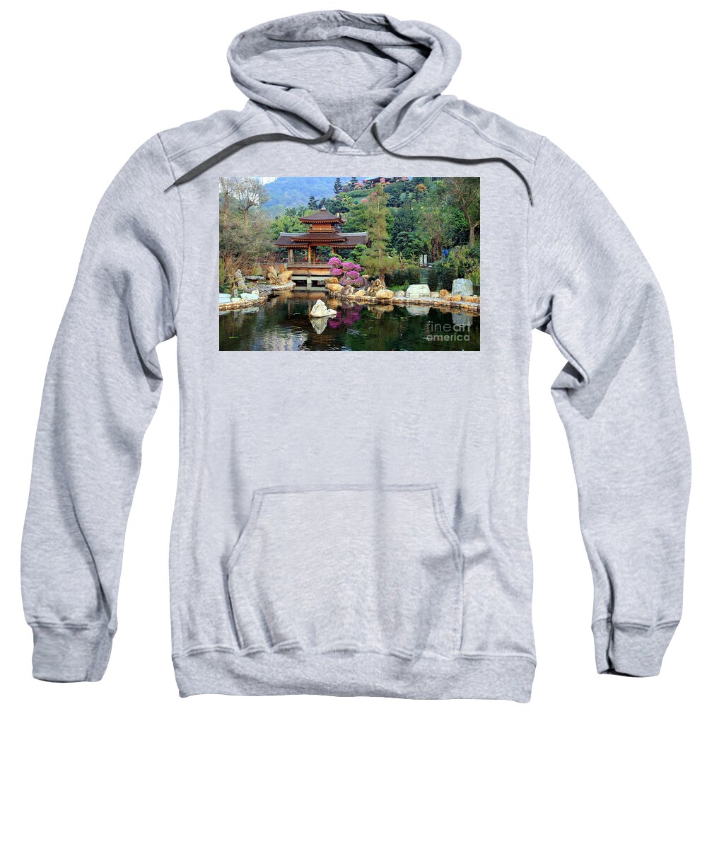 Forest Sweatshirt featuring the photograph Asian garden by Amanda Mohler