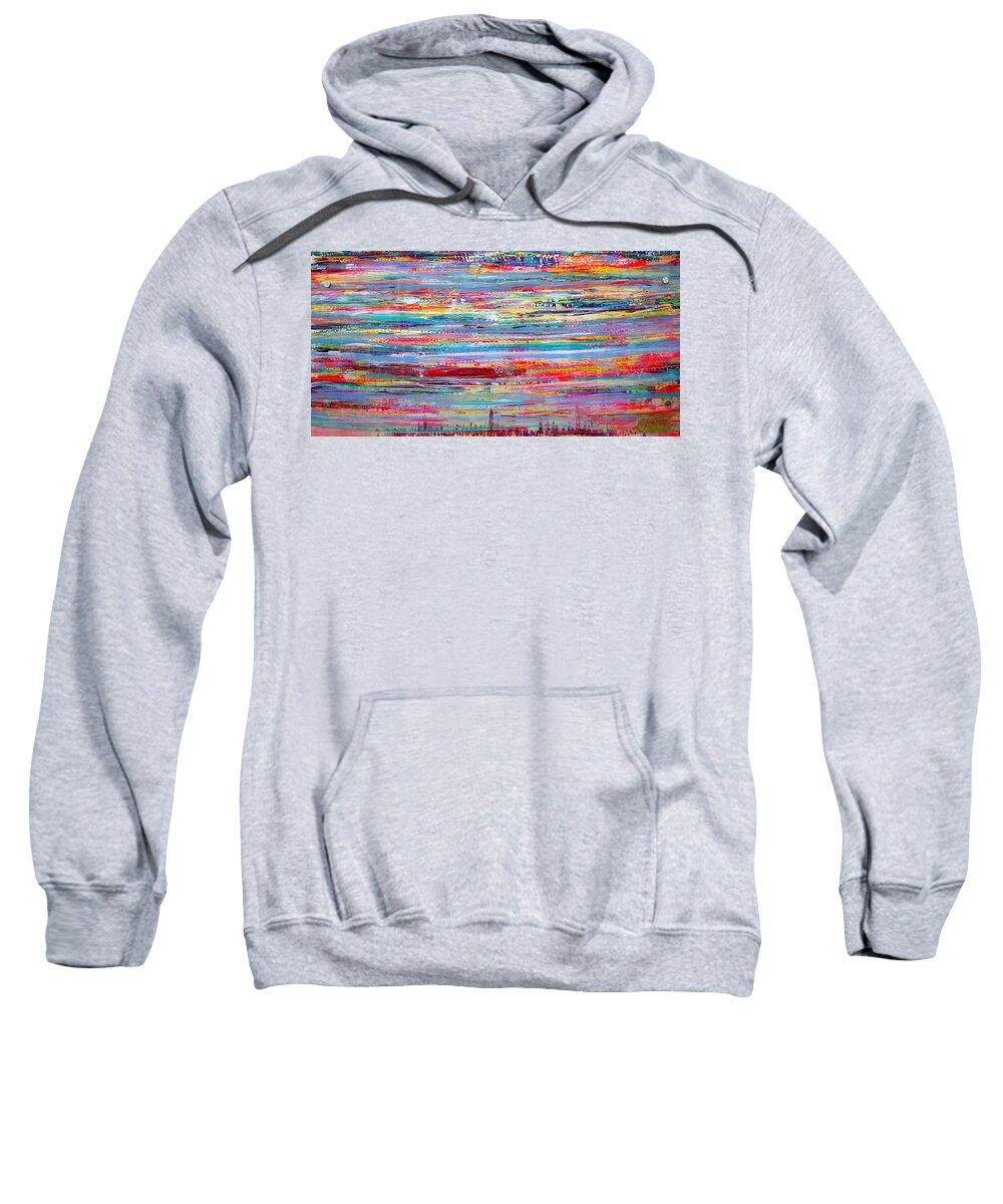 Art Sweatshirt featuring the painting Autumn In Manhattan by Jack Diamond