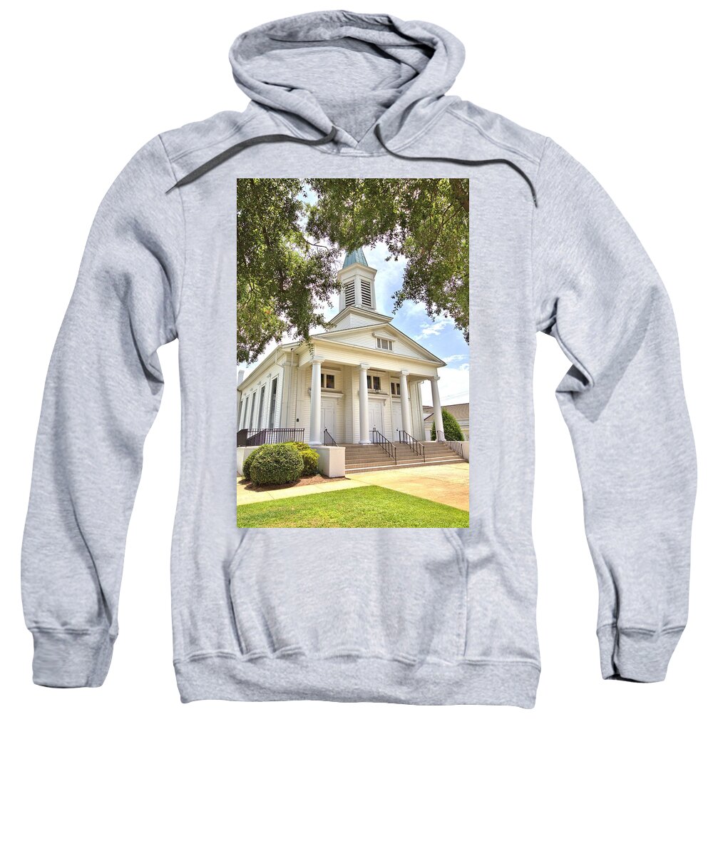 6311 Sweatshirt featuring the photograph Awaiting the Congregation by Gordon Elwell