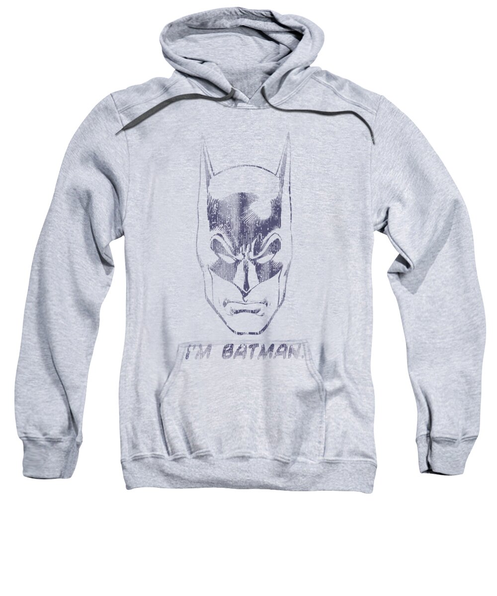  Sweatshirt featuring the digital art Batman - I'm Batman by Brand A
