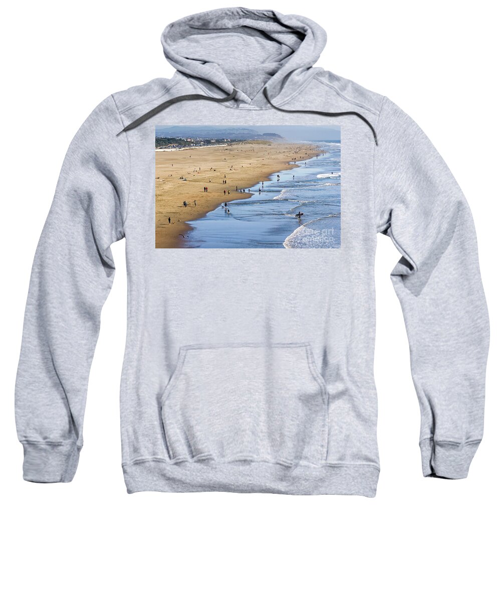 Beach Sweatshirt featuring the photograph Beach Day by Kate Brown