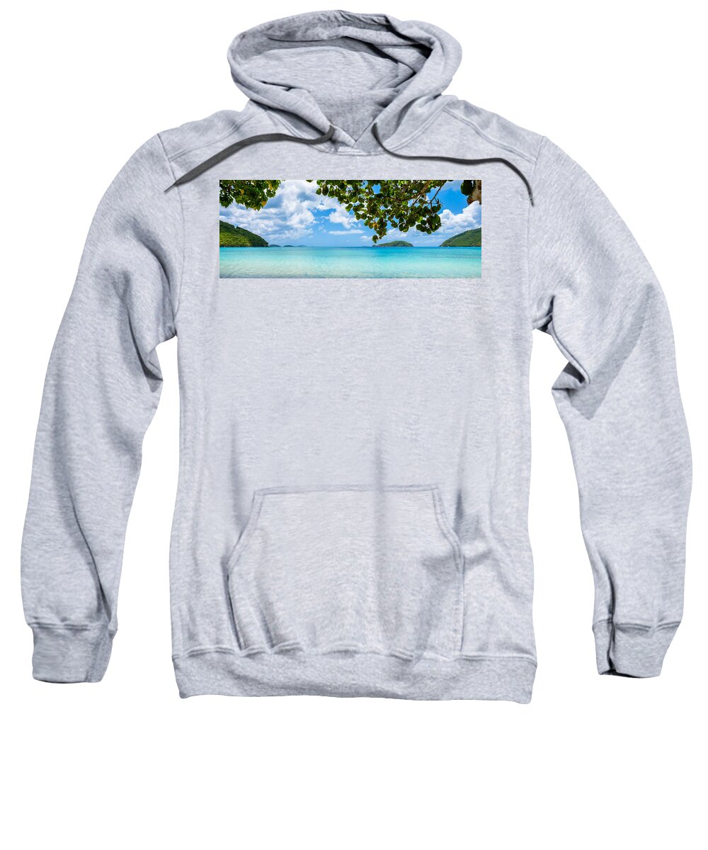 Caribbean Sweatshirt featuring the photograph Beautiful Caribbean beach by Raul Rodriguez