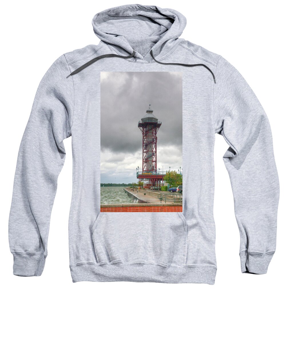 Lighthouse Sweatshirt featuring the photograph Bi-Centennial Tower 12044 by Guy Whiteley