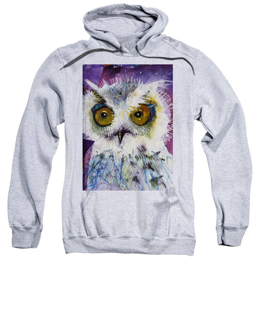 Moon Sweatshirt featuring the painting Bloomer by Laurel Bahe